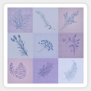 Violet Flowers Classic Patterns Ideas 2022 Sticker